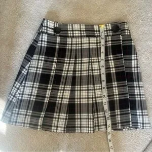 Topshop Skirts Nwot Plaid Pleated Mini Skirt Poshmark